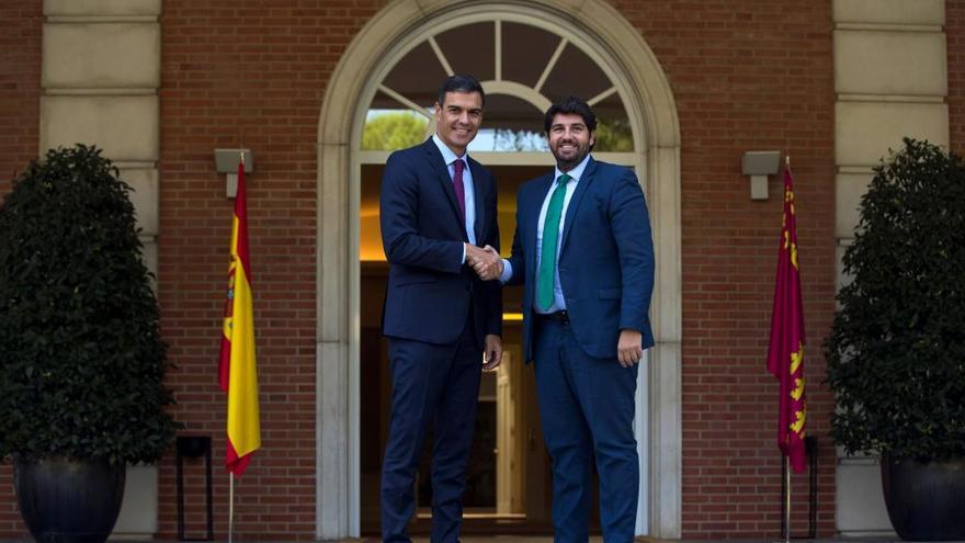 Pedro Sánchez y Fernando López Miras.