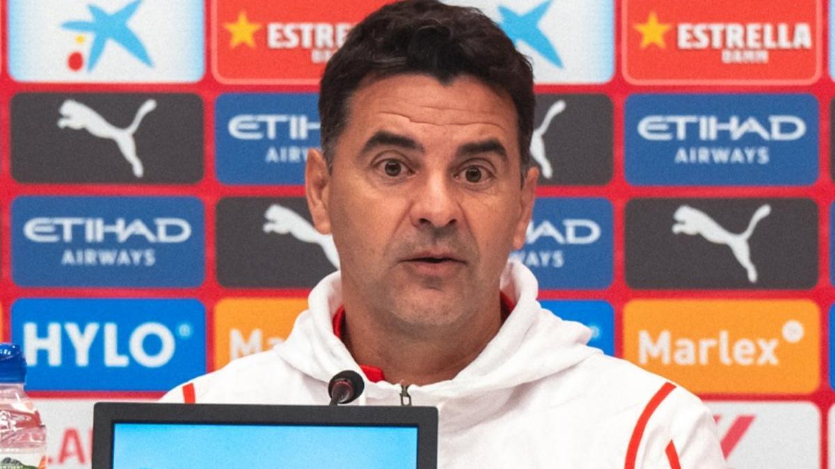 Míchel, en rueda de prensa