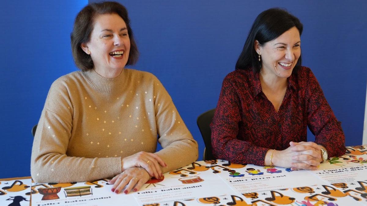 La concejala de Cultura, Carmen Domínguez, y la pianista Elvira Ramón, coordinadora del Festival Música Jove.
