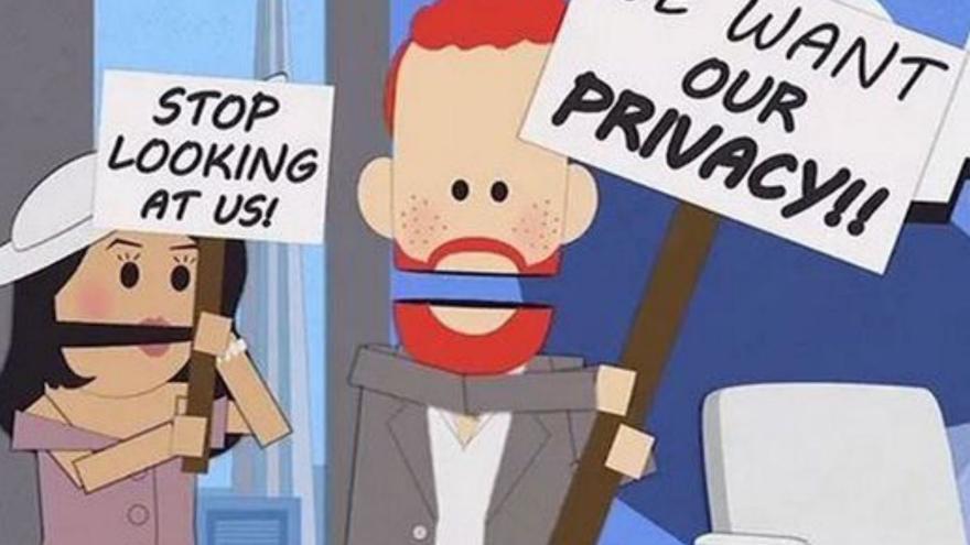 Enrique y Meghan, molestos con su aparición en ‘South Park’