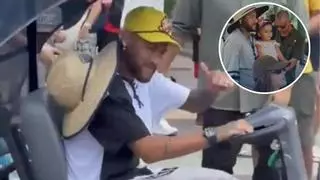 Neymar Jr., visto en Disneyland París tras la eliminación de Brasil en la Copa del Mundo