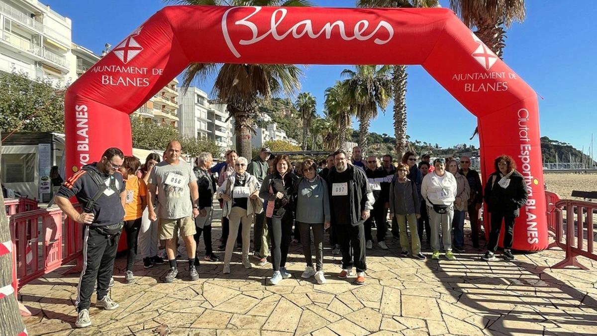 El punt de sortida de la caminada solidària.