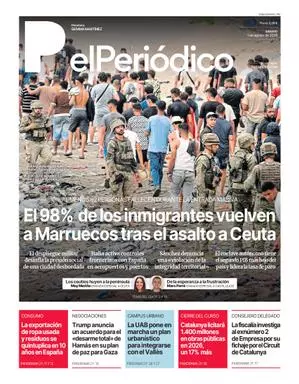 La portada de EL PERIÓDICO del 1 de agosto de 2026