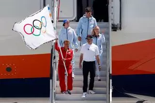 La bandera olímpica aterriza en Los Ángeles: cuenta atrás para los JJOO de 2028