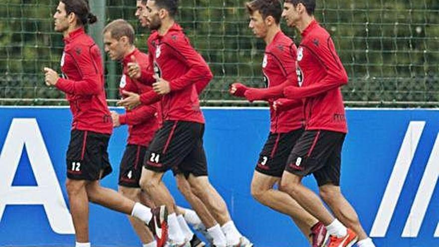 Entrenamiento del equipo en Abegondo.