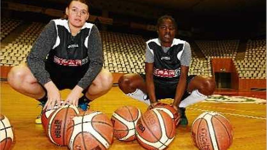 Cierra Bravard i Vanessa Ble, les noves incorporacions de l&#039;Uni Girona, ja van entrenar-se ahir a Fontajau.