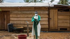 Foto de archivo de una campaña contra el ébola en RDC.