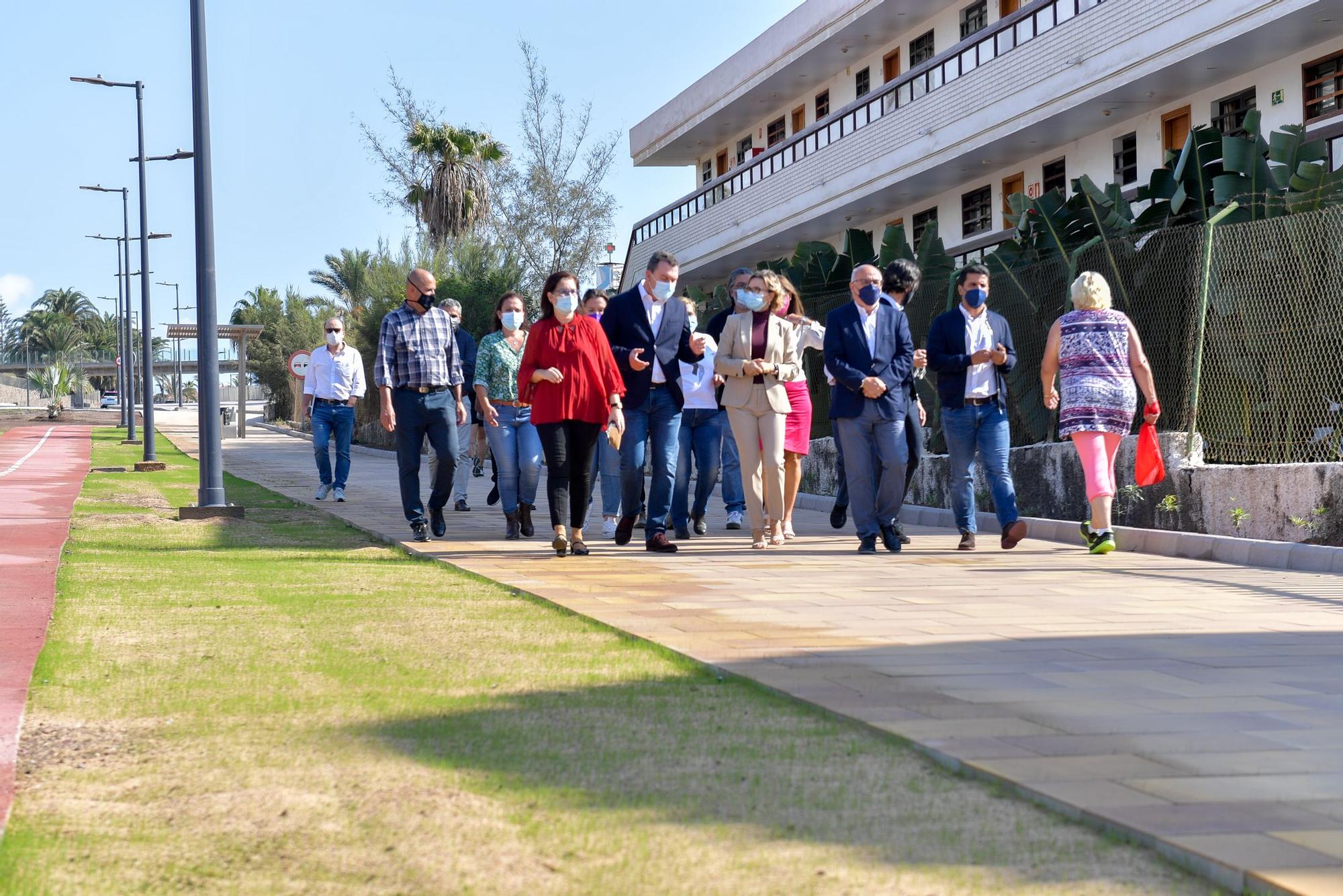 Inauguración de la Avenida de la Unión Europea en San Agustín