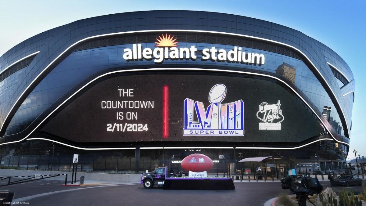 El Allegiant Stadium de Las Vegas donde se disputará la próxima Super Bowl LVIII