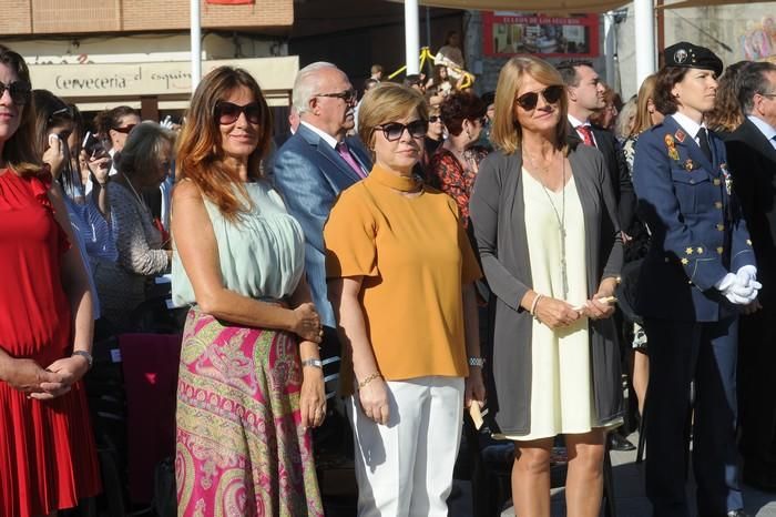 Exhibición de saltos y jura de bandera en Alcantar