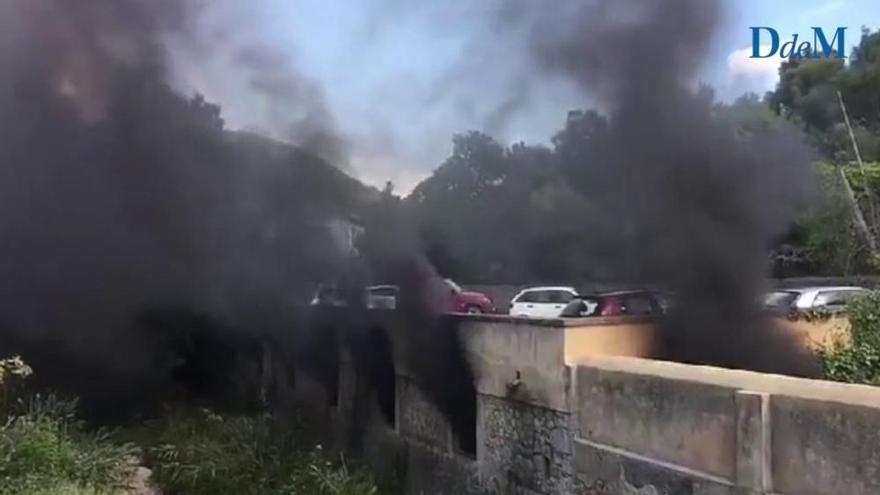 Brand in einer Parkgarage in Esporles