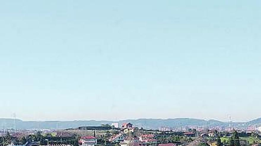 Terrenos afectados por el plan parcial de Castiello de Bernueces.