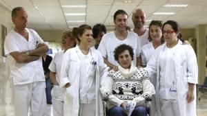 Teresa Romero, sanitaria que se infectó de ébola en 2014 en el Hospital Carlos III de Madrid tras tratar a un enfermo repatriado de África.
