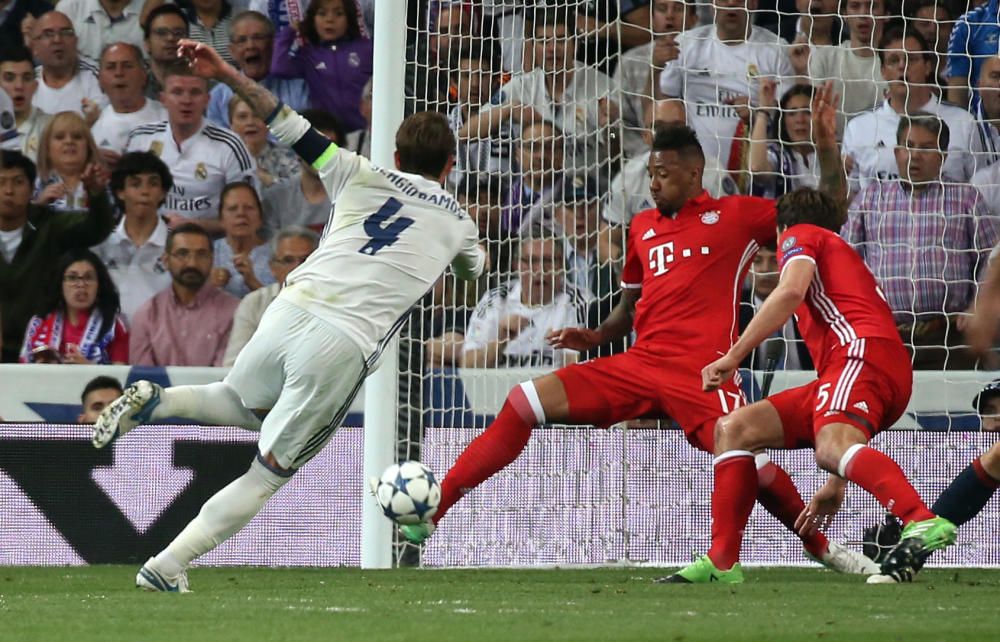 Imágenes del partido entre Real Madrid y Bayern.