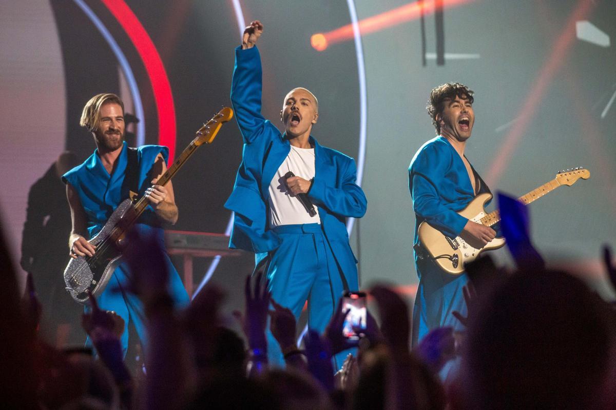 Miss Cafeína, durante su actuación en la final del Benidorm Fest.