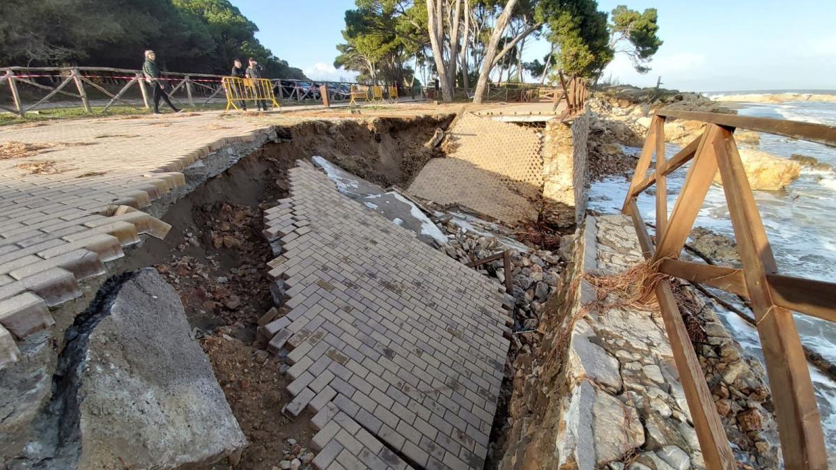 El pas del temporal Glòria per l&#039;Escala.