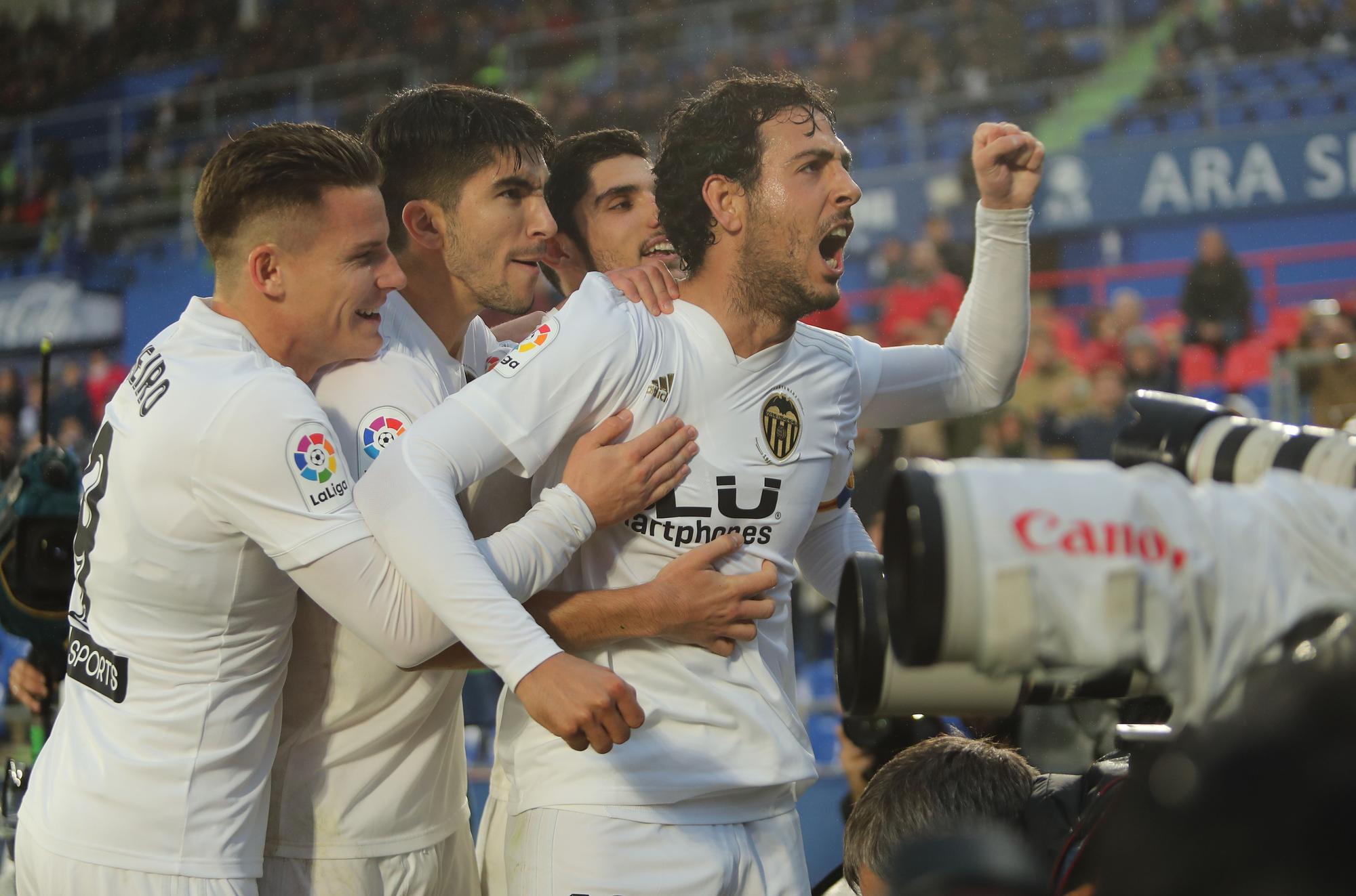 Los enfrentamientos Valencia CF - Getafe con Bordalás en el banquillo madrileño