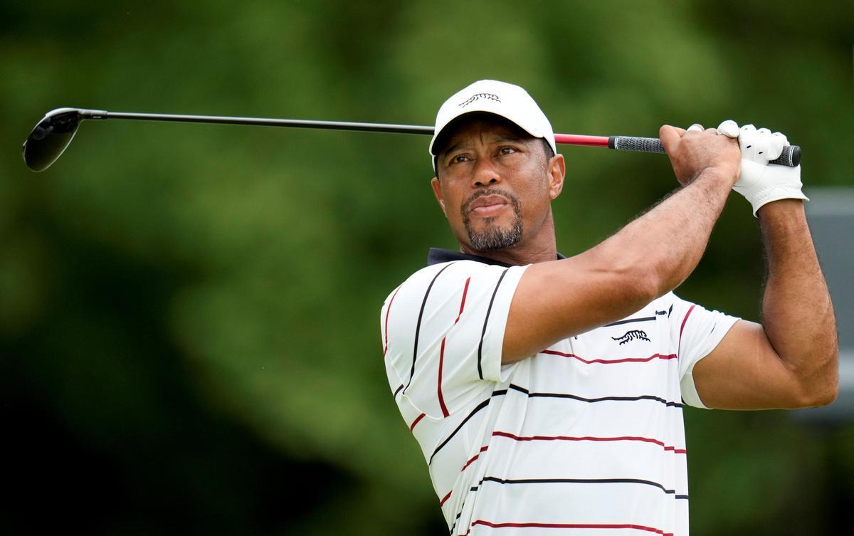 Tiger Woods, en acción