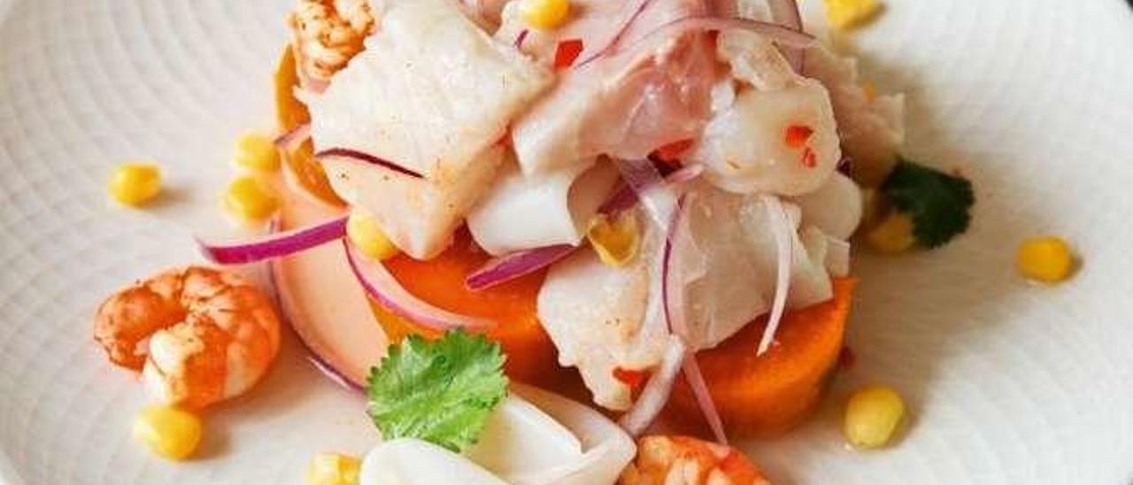 Cebiche del cocinero limeño Gastón Acurio.