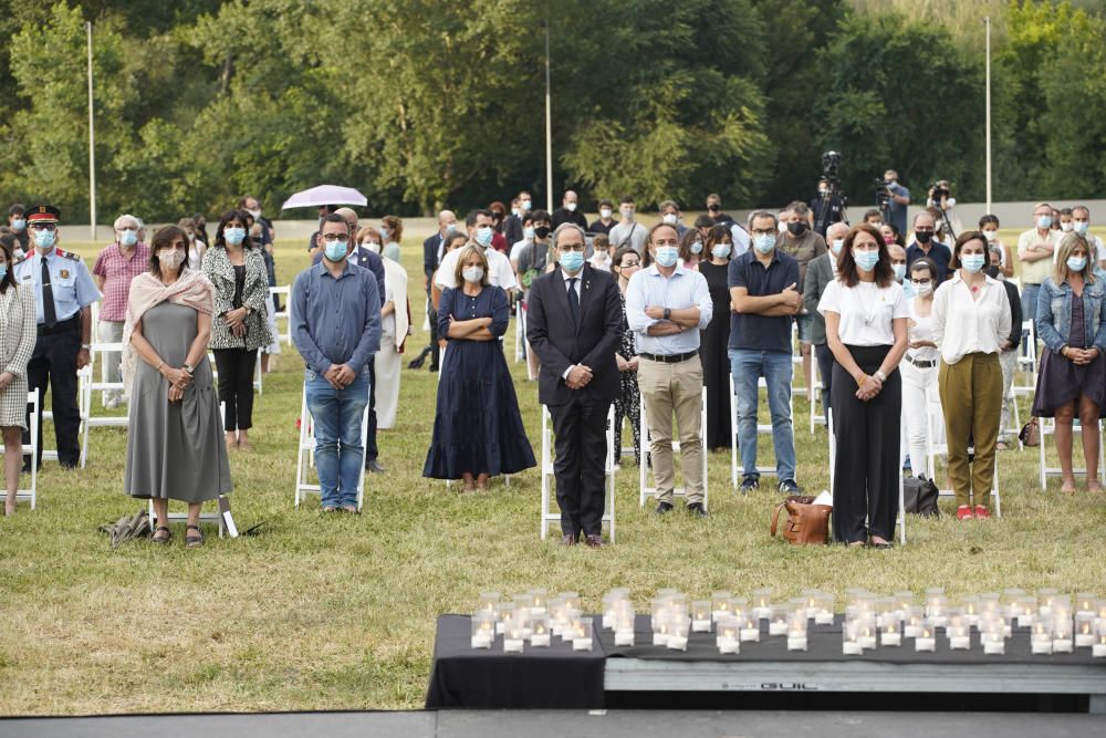 Acte d'homenatge a les víctimes de la covid-19 a Girona