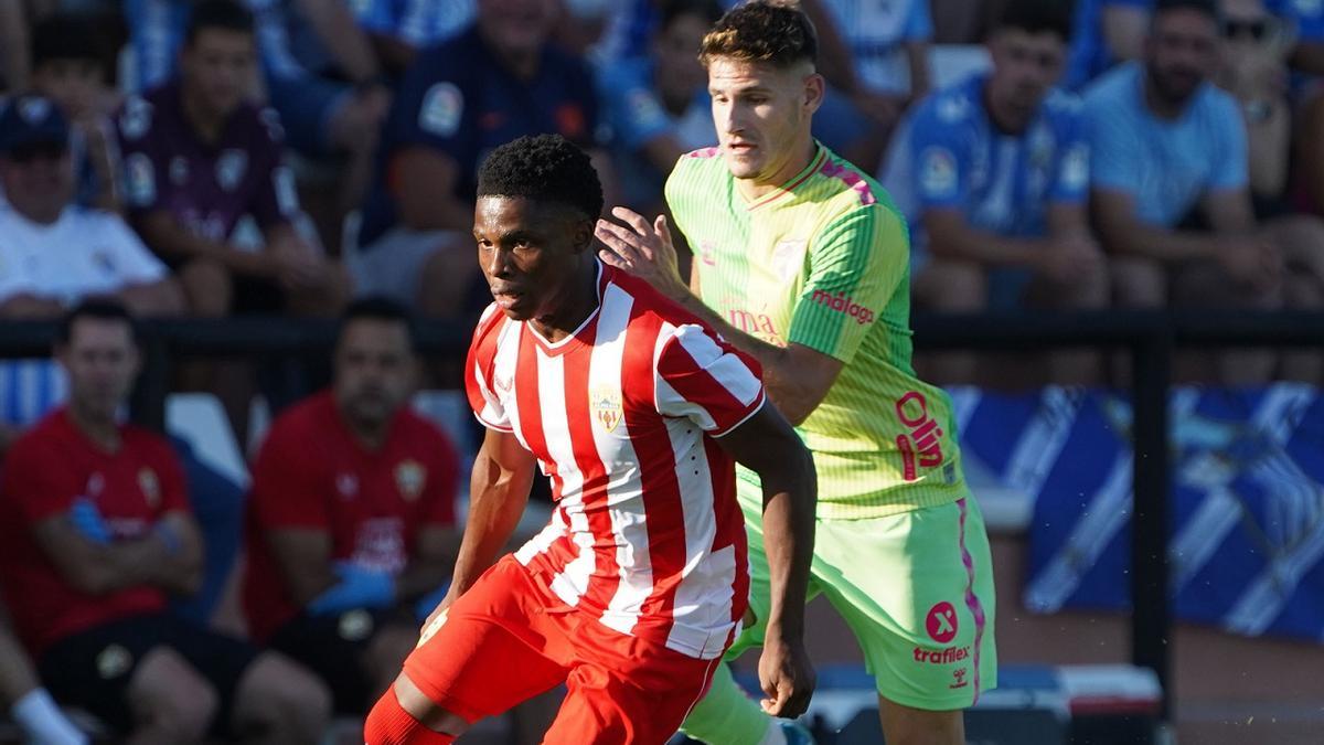 Cristian fue el autor del gol de la victoria del Málaga CF.