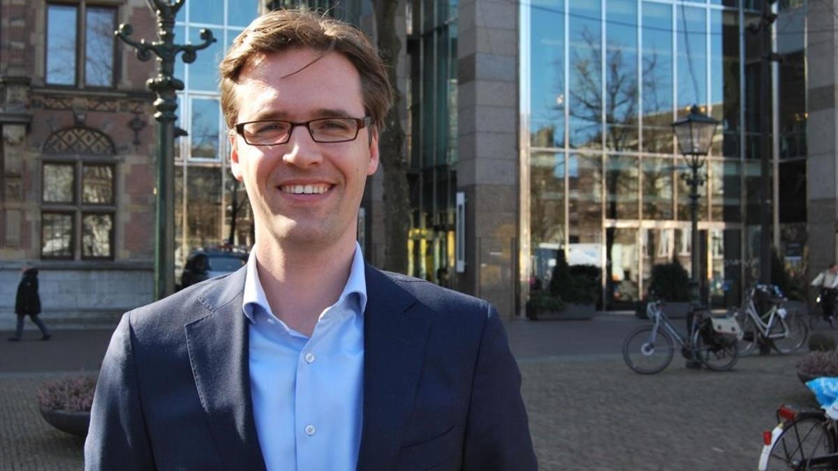 Sjoerd Sjoerdsma, jefe de campaña y portavoz de asuntos exteriores del partido neerlandés D66.