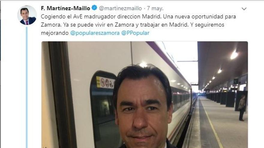 Respuesta de Rominguera al tweet de Maíllo