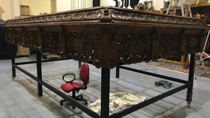 Así luce la mesa de La Caída tras la restauración