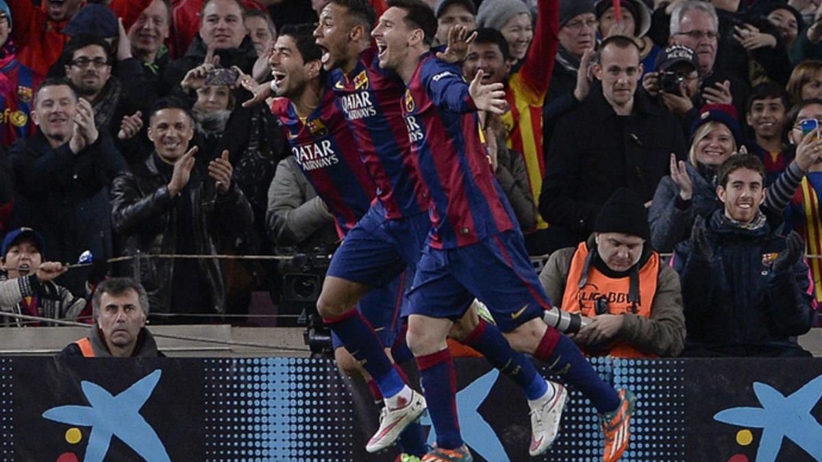 El tridente del FC Barcelona, Messi, Suárez y Neymar, es una verdadera pesadilla para el Atlético de Simeone