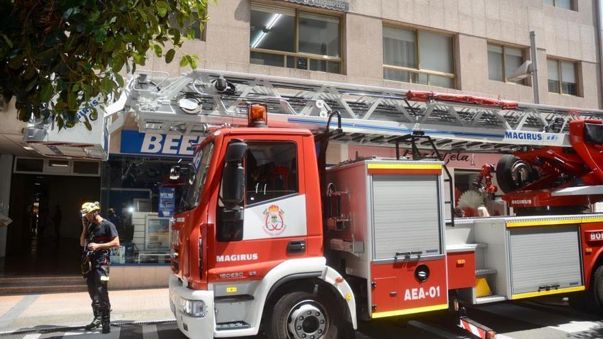 Una intervención de los Bomberos