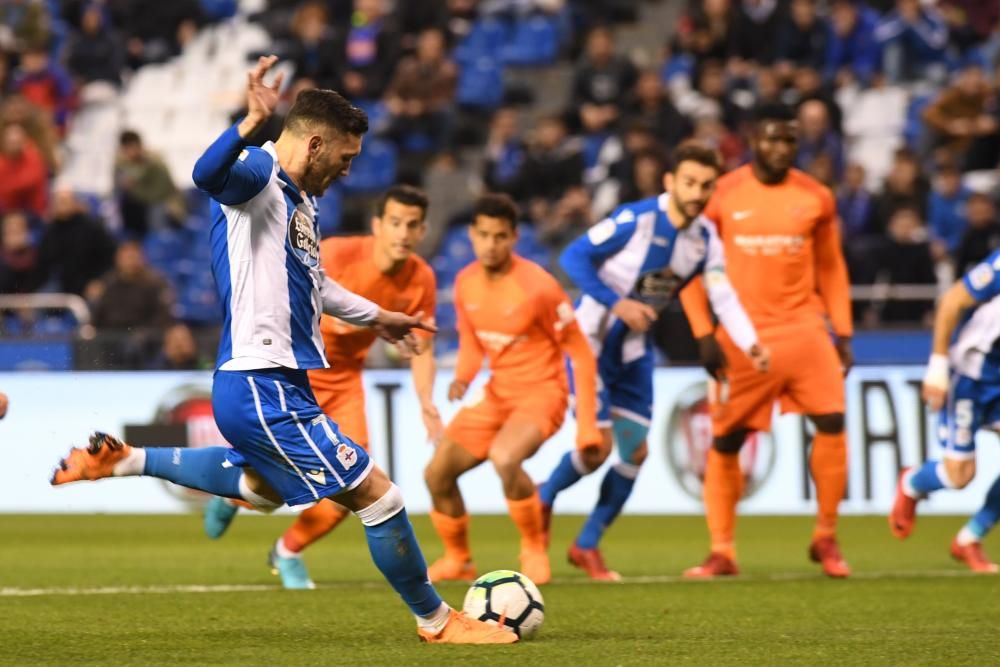 El Dépor se impone 3-2 al Málaga