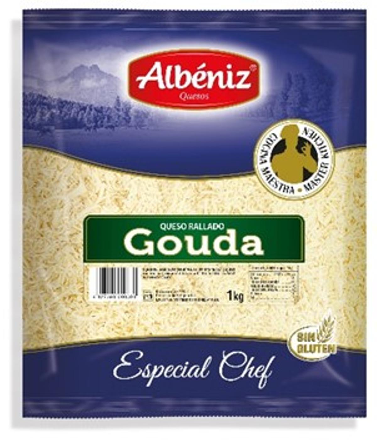Queso rallado gouda de la marca Albéniz