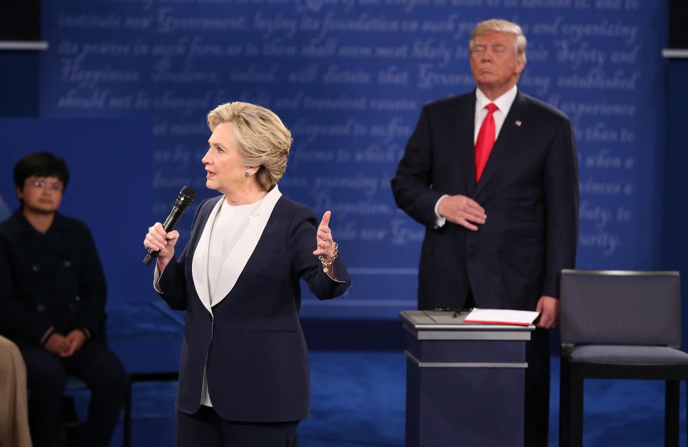 Segundo debate electoral entre Hillary Clinton y Donald Trump