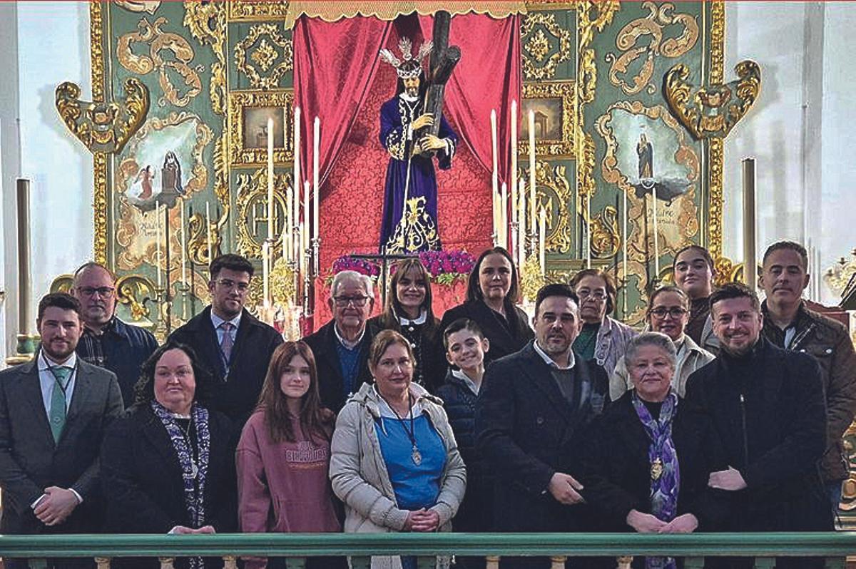 Jesús Nazareno, talla que acaba de regresar al templo tras una larga restauración.
