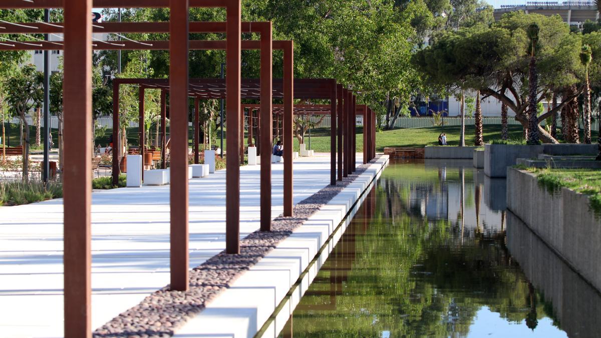 Un parque de la capital.