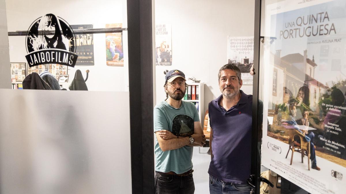 Adán Aliaga y Miguel Molina, de Jaibo Films, una de las productoras de "Una quinta portuguesa", de Avelina Prat