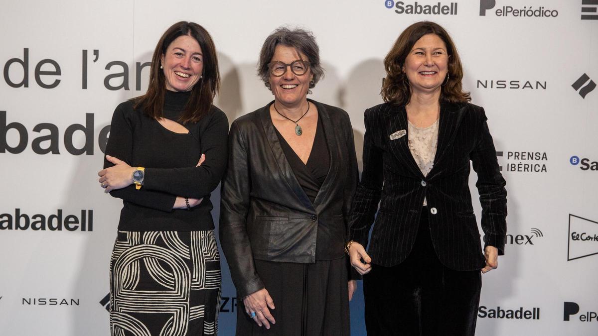 Maria Mora, directora de Innovación de Foment del Treball , Mar Galtés, directora de comunicación de MAT Holding, y Yolanda Pérez, directora de BStartup y Hub Empresa de Banc Sabadell
