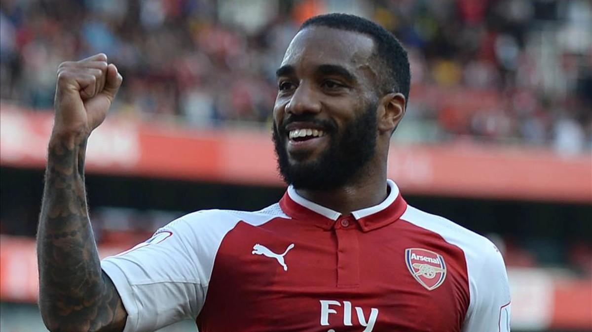 Lacazette, en la final de la Community Shield el pasado domingo