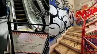 La estación de tren de Majadahonda, semiabandonada y vandalizada: "Es la Capilla Sixtina del grafiti"