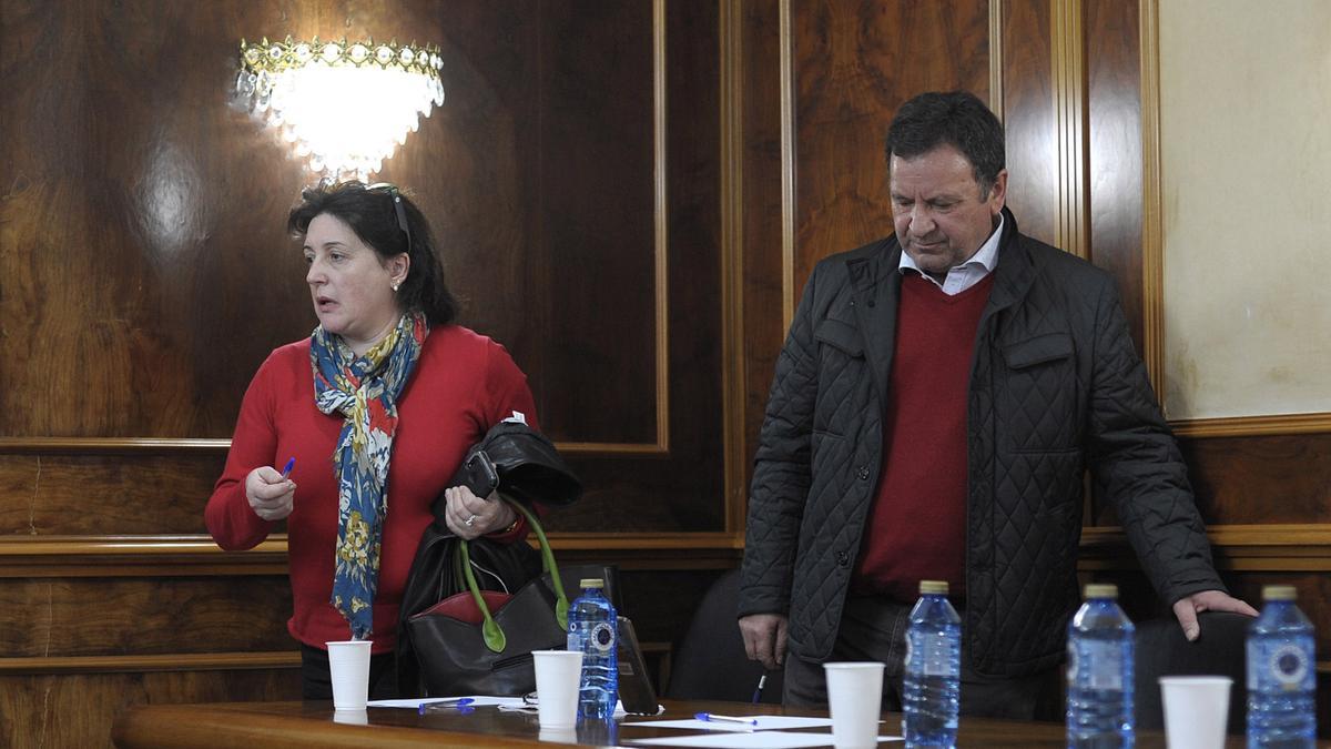 Edita Lorenzo, en el pleno de febrero de 2019 en el que presentó su renuncia como concejala del PSOE.
