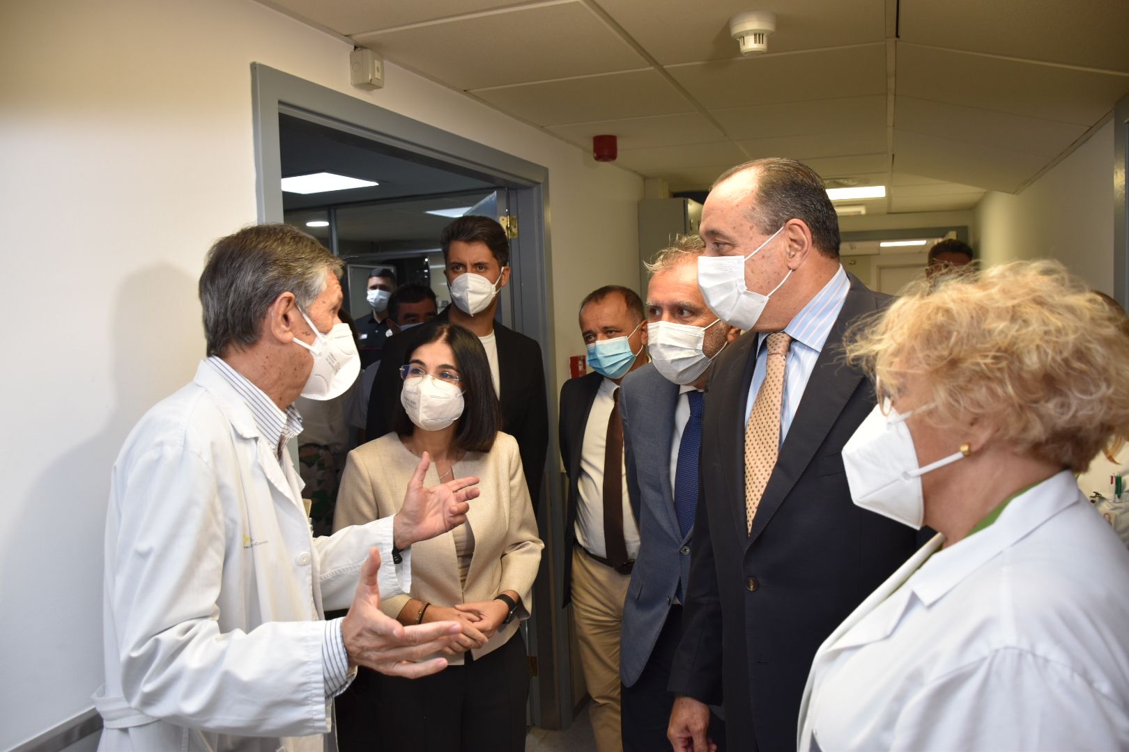 Visita de la Ministra de Sanidad, Carolina Darias, al Hospital Universitario de Canarias (HUC)