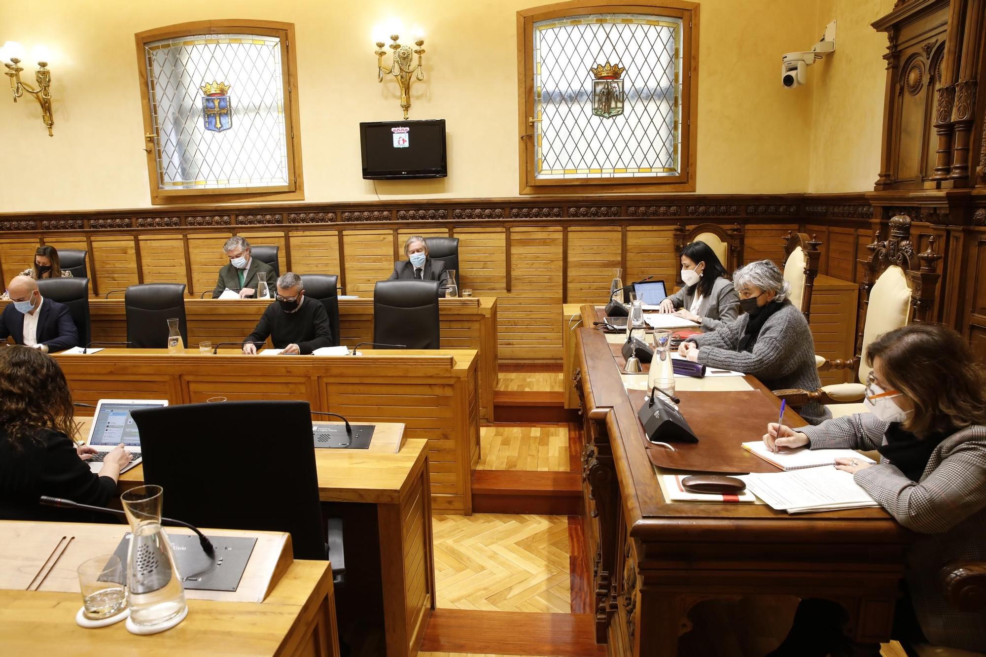 Pleno municipal de enero en el Ayuntamiento de Gijón.