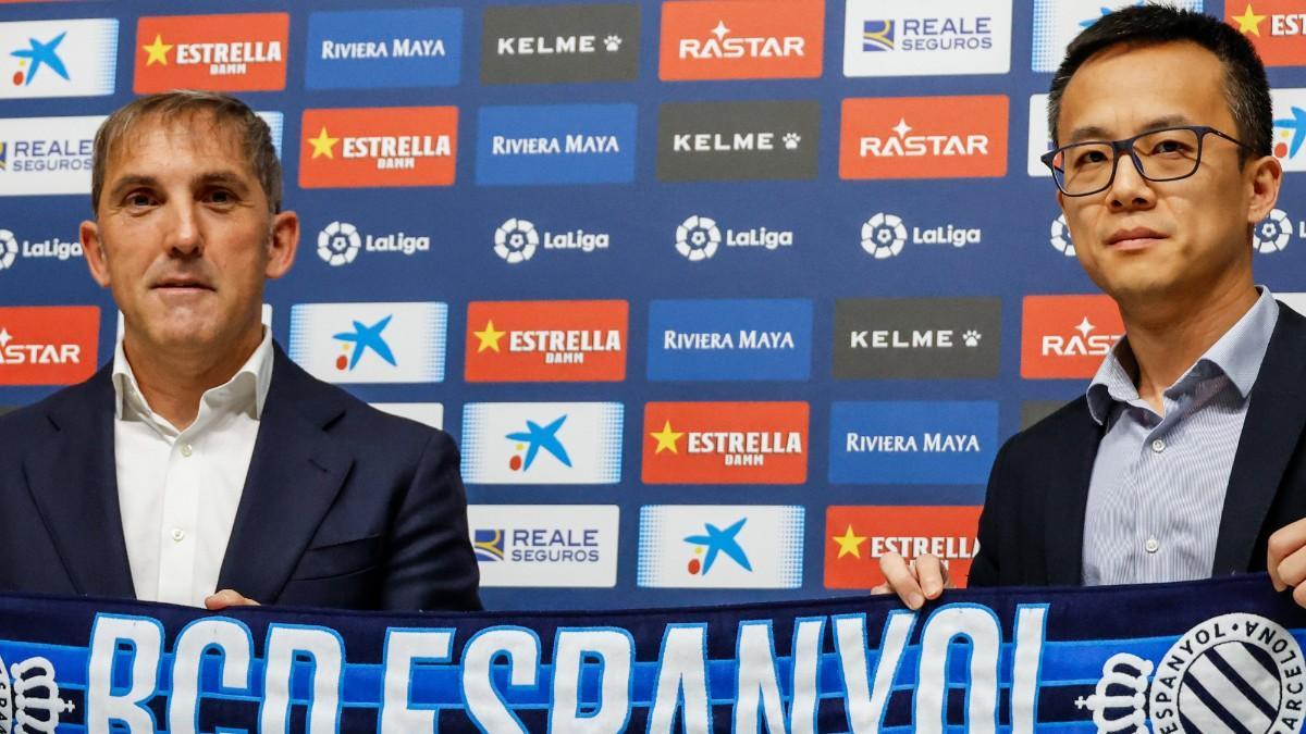 Garagarza y Mao Ye, en la presentación del director deportivo