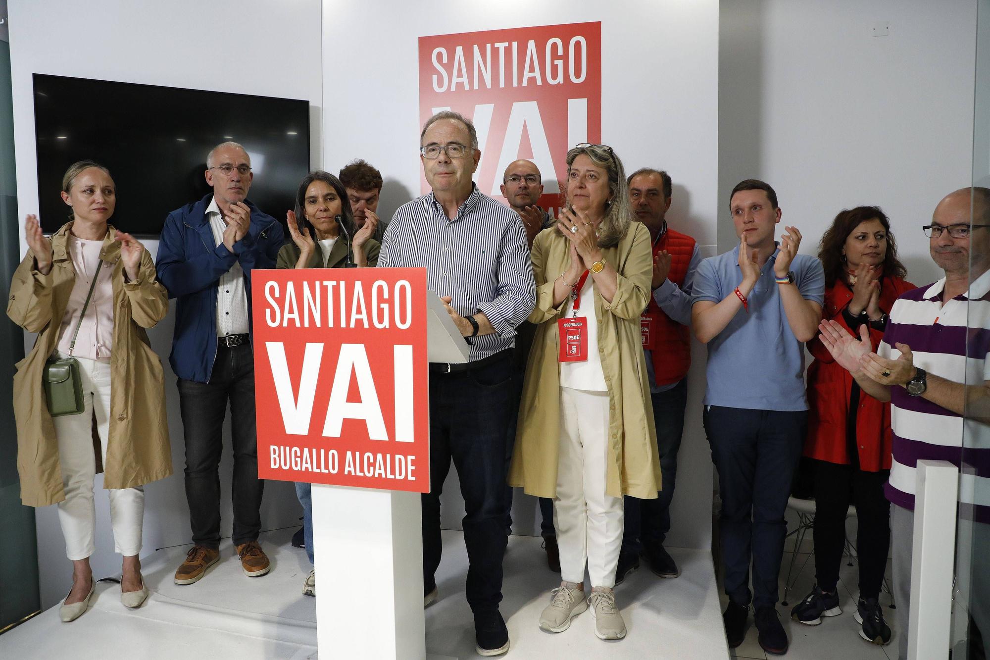 A noite electoral do BNG de Santiago en imaxes