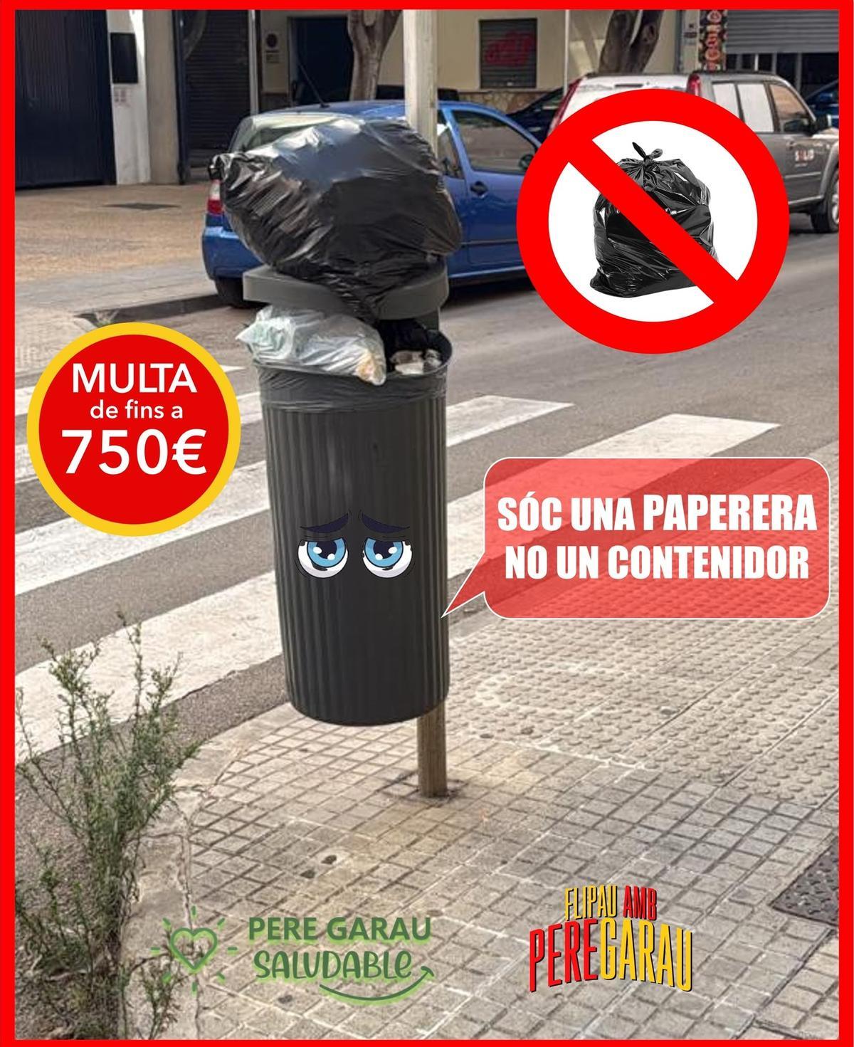 Imagen de la campaña de sensibilización de Pere Garau