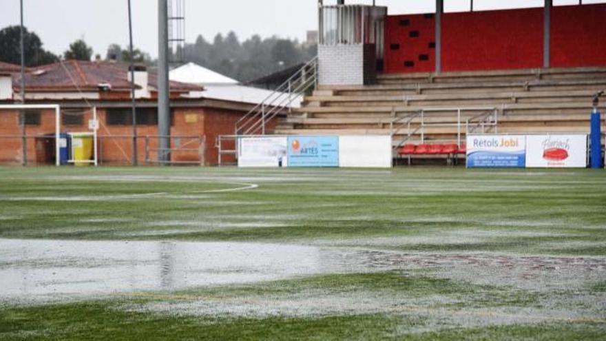 Artés i Callús no van poder disputar el seu partit per culpa de la pluja