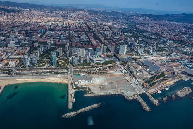 Las obras en Barcelona desde el aire