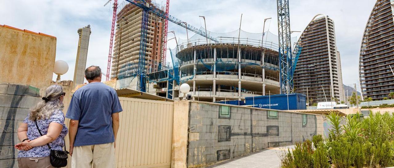 Edificios en construcción en la localidad alicantina de Benidorm.