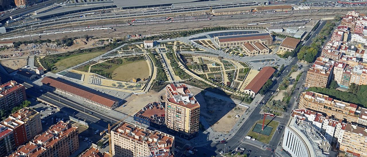 Vista general del Parc Central de València.