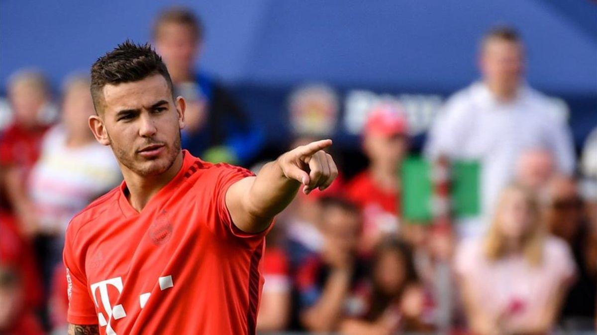 Lucas Hernández jugó sus primeros minutos con la camiseta del Bayern de Múnich